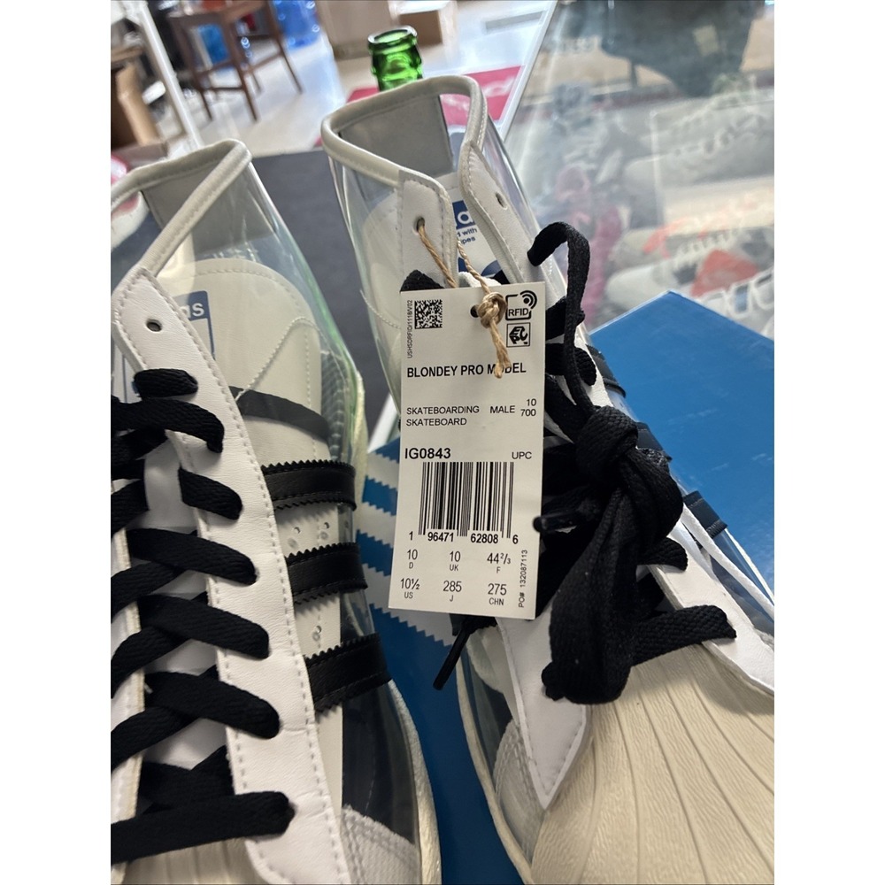Men's Adidas Blondey McCoy Pro Model Superstar Clear Shoes IG0843 NEW SZ 10.5 - Picture 4 of 15